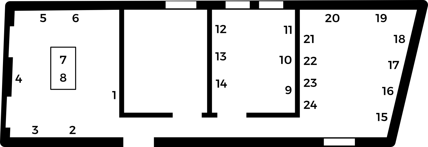 Planta da Galeria da Fundação Cecilia Zino